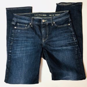 Calvin Klein Straight Leg Jeans Dark Wash 28 x 30